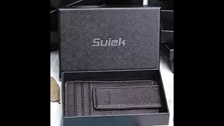 Powerful Magnetic Money Clip Leather Slim Wallet  RFID -SUIEK