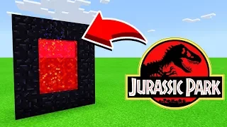 How To Make A Portal To JURASSIC PARK in Minecaft Pocket Edition/MCPE