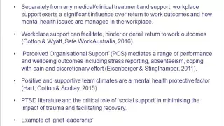 Managing mental health issues in the workplace; an introductory overview for employers