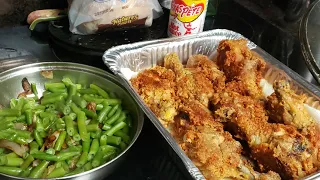 Traditional good old  time fried Chicken , drenched in Texas Pete!!