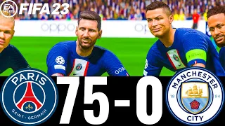 FIFA 23 - MESSI, RONALDO, MBAPPE, NEYMAR, ALL STARS | PSG 75-0 MAN CITY ! UCL FINAL !