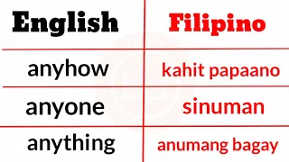 English and Tagalog Alphabet 'A' vocabularies (part - 2) | English & Tagalog translation |