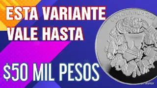!Moneda de $50 pesos COYOLXAUHQUI DIOSA DE LA LUNA MUY VALIOSA.