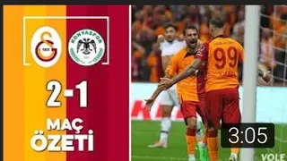 GALATASARAY 2 - 1 KONYASPOR MAÇIN GENİŞ ÖZETİ İCARDİ İLK MAC İLK GOL