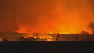 Officials issued an evacuation order due to a 10,000 acre Corral fire