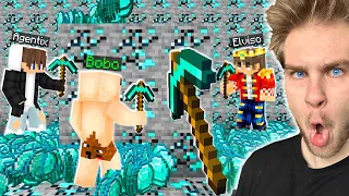 BOBO znalazł ZEPSUTĄ KOPALNIĘ DIAMENTÓW 💎 (błąd gry) i WYKOPAŁEM TO… w Minecraft! 😱