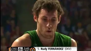 Rudy Fernandez 32 points vs Tau | Copa Del Rey Final 2008
