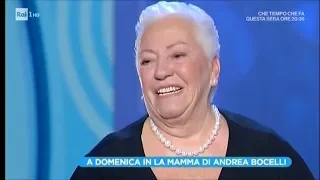 La madre di Andrea Bocelli: "Mi dissero di abortire, io rifiutai" - Domenica In 21/01/2018