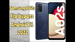 Samsung Galaxy A02s FRP Bypass Android 11