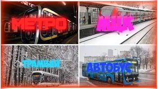 Новогодняя гонка! Метро VS МЦК VS Трамвай VS Автобус!