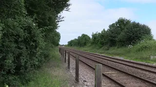 37608 'Andromeda' tows 755404+755420+755422 past Spinks Lane