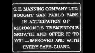 San Pablo Park / Richond real estate promotional film  - 1934 - CharlieDeanArchives