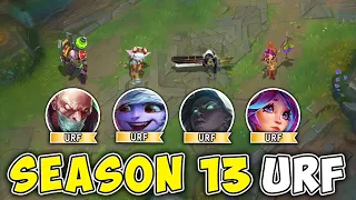 WE PLAYED SEASON 13 URF AND IT'S LEGIT CHAOS (NEW ITEMS ARE BROKEN)