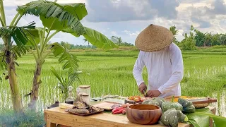 Cooking amidst Rice Fields: Meaty Squash Soup and Crispy-fried Squash I Joseph The Explorer