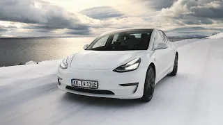 Tesla Model 3 vs. Diesel-SUV vs. Nordkap im Winter! (Dokumentation)