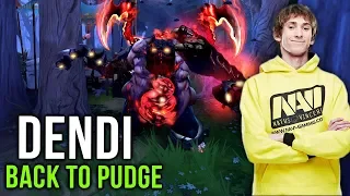 Dendi LEGEND Back to his Signature Pudge with EPIC Hooks  - Best Pudge in Dota 2 - Crazy Gameplay