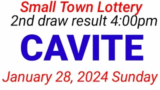 STL - CAVITE January 28, 2024 2ND DRAW RESULT