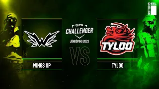 Wings Up vs. TYLOO - Map 1 [Mirage] - ESL Challenger Jönköping 2023 CQ - Upper bracket - Asia