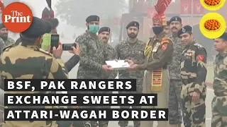 BSF & Pak Rangers exchange greetings at Attari-Wagah border