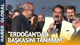 Erdoğan ve Tatlıses Aynı Sahnede! İbrahim Tatlıses, Erdoğan'ın Açılış Programında Şarkı Söyledi