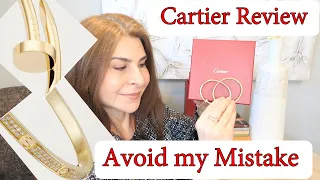 Cartier JUC  Juste Un Clou & Love Bracelet One Year Review Wear & Sizes Avoid my Mistake | OxanaLV