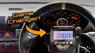 How Fast!? AIM Technologies Solo 2 lap timer for the A3 track car!