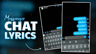 How to Create Messenger Chat Lyrics | Chats Lyrical Video Editing | Alight Motion