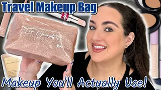 TRAVEL MAKEUP I ACTUALLY USE WHILE TRAVELING | PACK LIGHT WITH ME FOR A 3 WEEK TRIP!