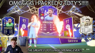 OMGG I PACK 2 TOTY'S AND A MILLION COIN ICON!!! | FIFA 22 TOTY Pack Opening!!