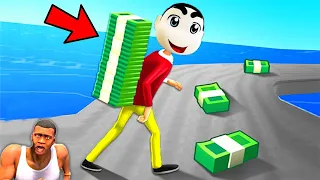 POOR to MILLIONAIRE in INVESTMENT RUN with SHINCHAN and CHOP
