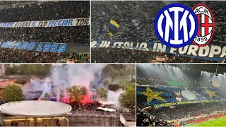 Tifo della Curva Nord in derby contro il Milan [22/04/2024] , Serie A