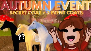 Catching NEW AUTUMN EVENT HORSES in WILD HORSE ISLANDS on ROBLOX (Autumn Event 2023)