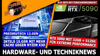 Nvidia RTX 5090 MIT 32GB + 512bit | Intel 15900K + viel Cache gegen X3D | PS5 Slim im Video | News