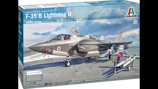 F-35 B Lightning II : In Box Review : Italeri : 1/48 Scale