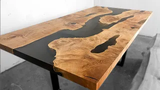 This Is How You Build A Luxury Epoxy River Table