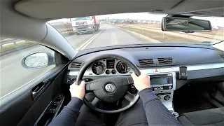 Volkswagen Passat B6 2.0TDI 140HP (2007) POV Test Drive & Acceleration 0-100 | 4K #104