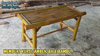 Tutorial on making simple chairs, bales, ambens from bamboo