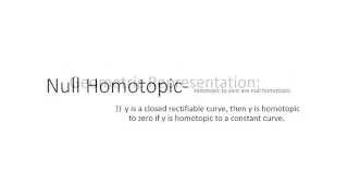 Null Homotopic (geometrical representation)