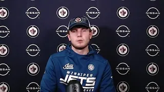 Winnipeg Jets (vs Senators) pre-game 51 media availability: Kristian Vesalainen