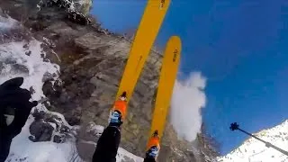 Skier Survives 150-Foot Cliff Fall Without A Single Scratch