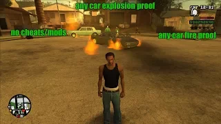 GTA San Andreas - How to make ANY CAR FIRE PROOF/ EXPLOSION PROOF