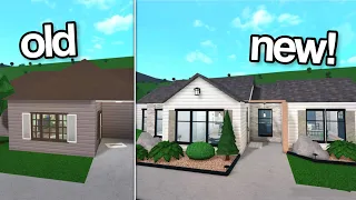 renovating a bloxburg starter into a MODERN HOUSE