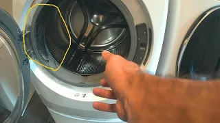 ELECTROLUX WASHER DOOR GASKET, DOOR BOOT, DOOR BLADDER REPLACED USING ZIP TIES