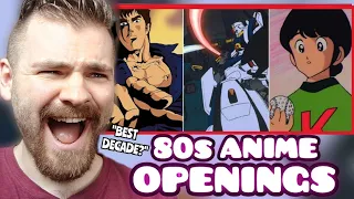 First Time Reacting to "The Best ANIME Openings Of The 80s" | CLASSIC ANIME | New Anime Fan!