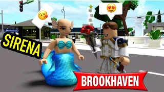 😱La pelona Sirenita se Enamora en Brookhaven😆/Roblox