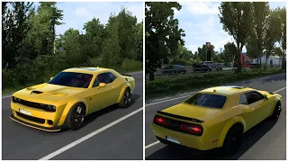 DODGE Challenger SRT Hellcat |DODGE SRT in Euro Truck Simulator 2 | ets 2 car mod