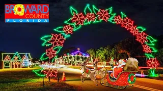 Holiday Fantasy of Lights FULL TOUR in 4K at Tradewinds Park Florida!