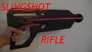 HOMEMADE SLINGSHOT RIFLE - Cardboard rifle inspired by jörg Sprave