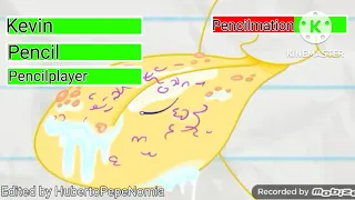 Kevin And Pencil And Pencilplay vs Pencilmation With healthbars