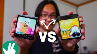 Samsung Galaxy Z Flip 5 vs Moto RAZR+: The great flip off!